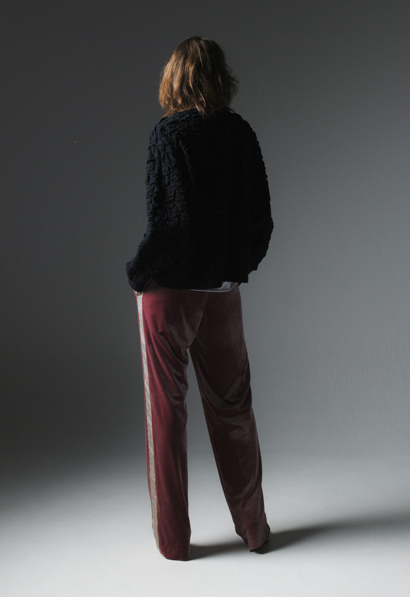 TINYDINOSAUR 2024SS / STRETCH VELVET CLOTH LINE PANTS