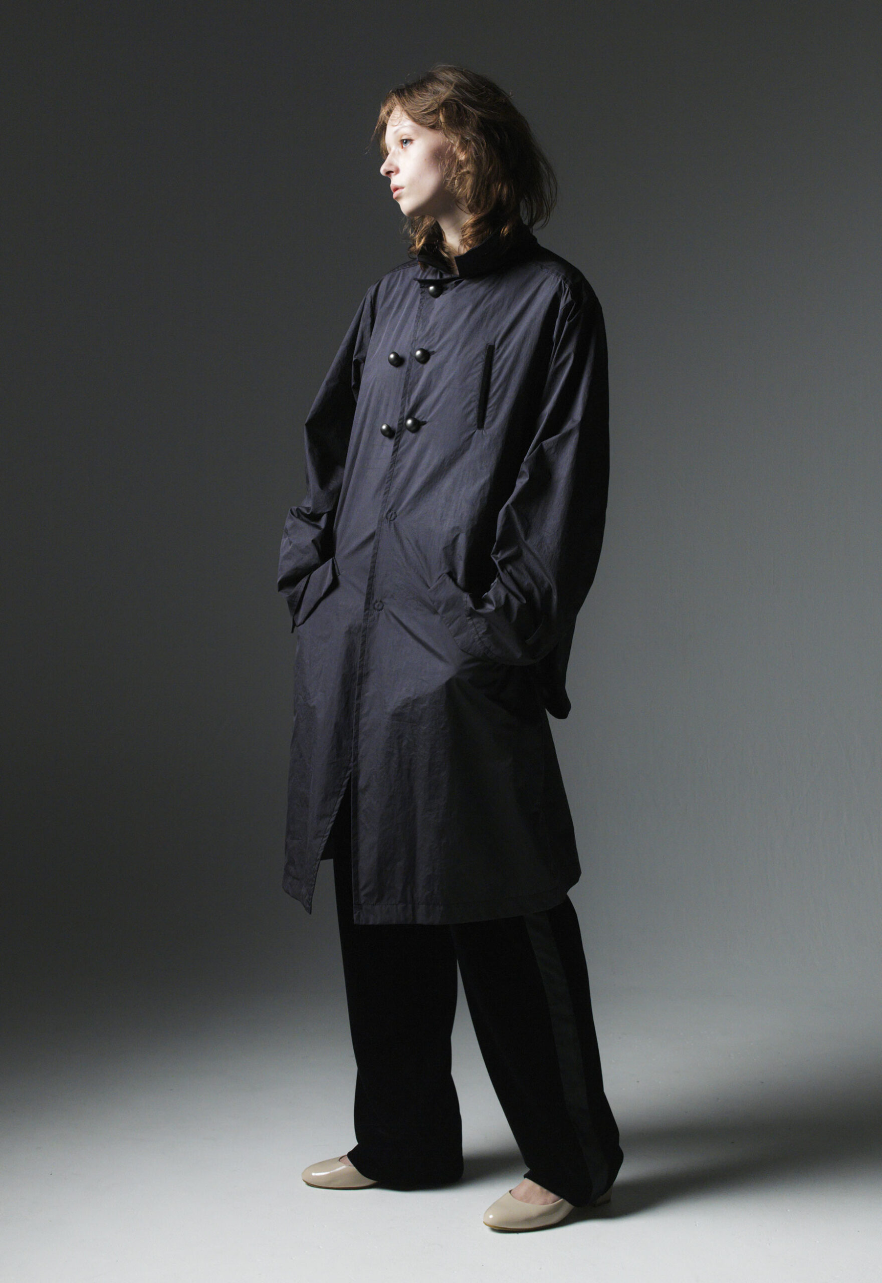 TINYDINOSAUR 2024SS/ DESPITE THE RAINWEAR_COAT BLACK