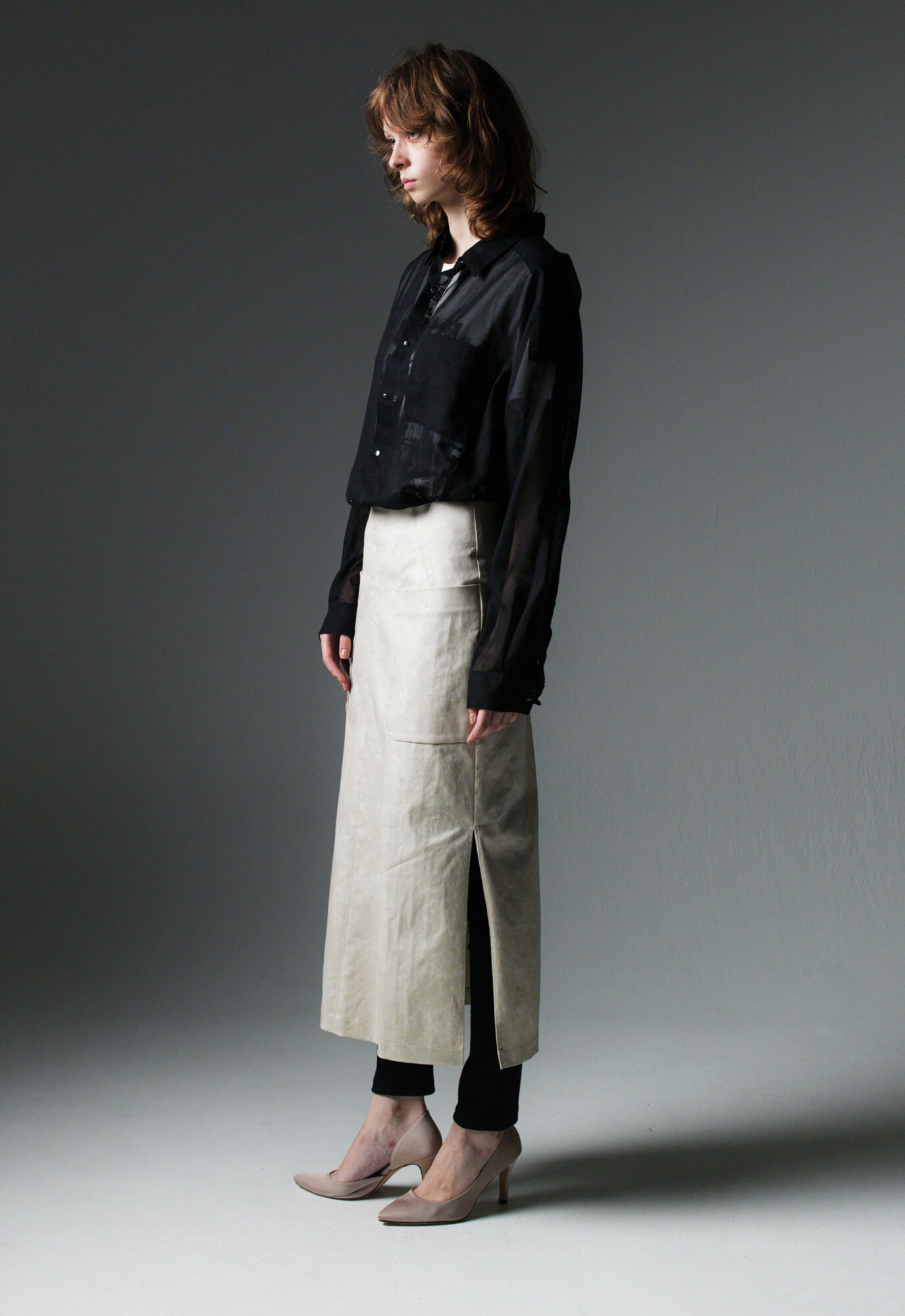 TINYDINOSAUR 2024SS / 100/2 ORGANDY BLOUSE + SKIRT